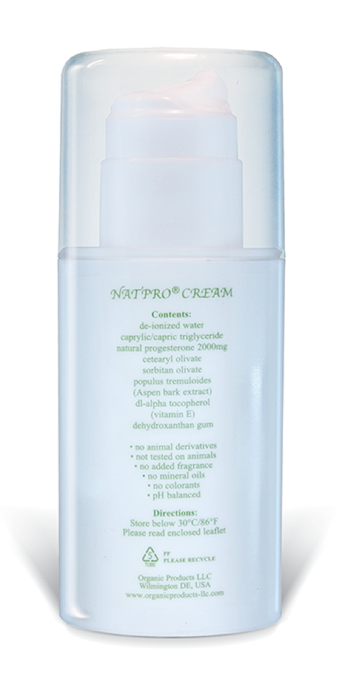 Natpro Airless Dispenser Pump 100g / 3.5oz - Progesterone Organic